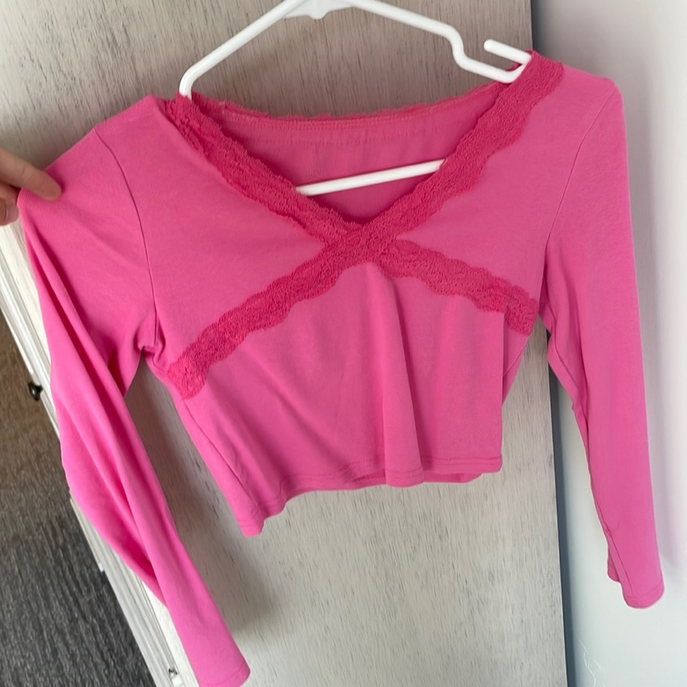 Pink Crop Top